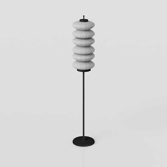 Elegant Minimalist Floor Lamp 3D model