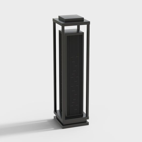 Geometric Low-Poly Outdoor Lantern 3D model