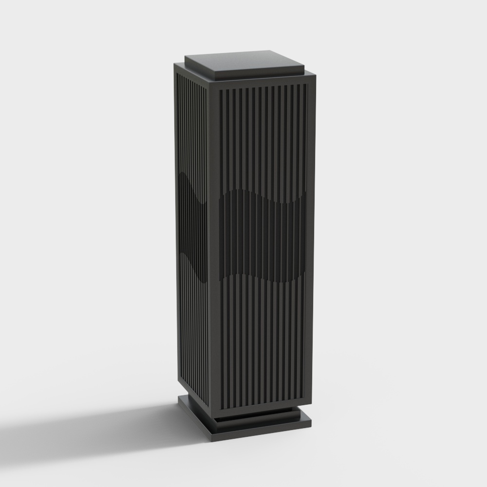 Chinese Outdoor Grille Floor Lamp