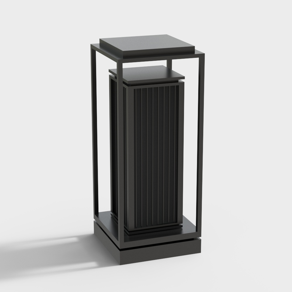 Chinese Outdoor Grid Floor Lamp