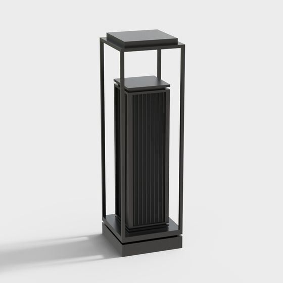 Stylish City Lamp Post 3D model