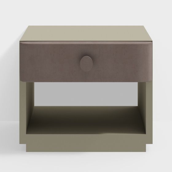 Modern Minimalist Bedside Table 3D model