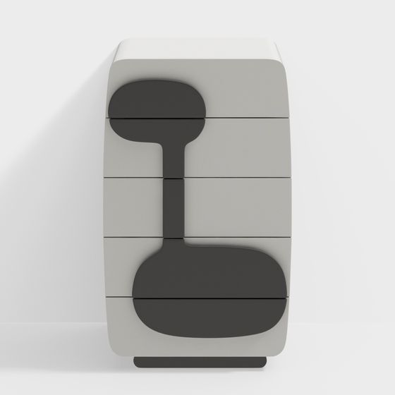 Minimalist Storage Cabinet 3D model
