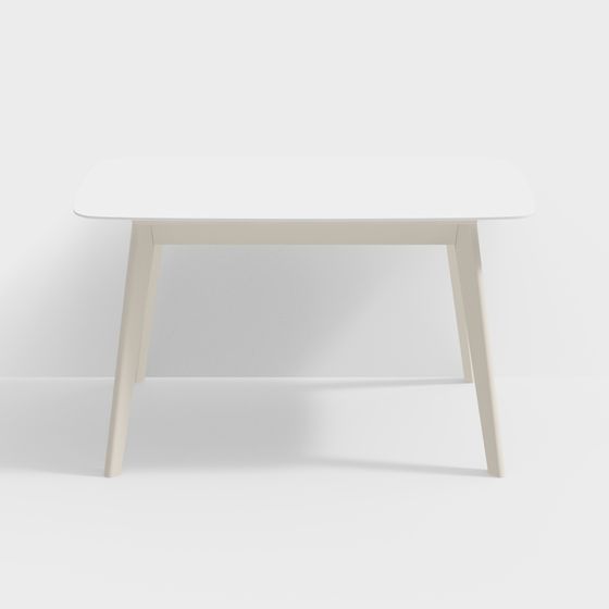 Streamlined Design Table Sophisticated Streamlined Dining Table 3D model