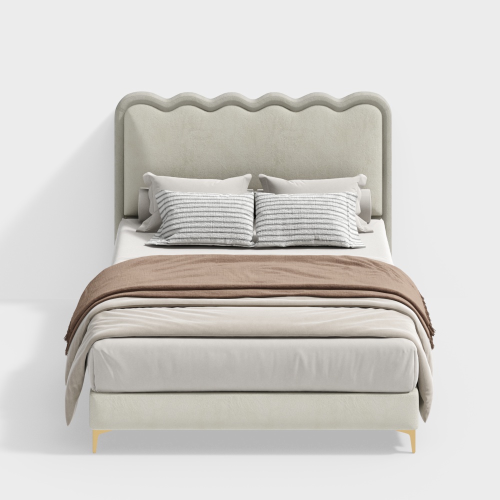 Cream Style 1.5m Bed Rhine Series BSNYC3070