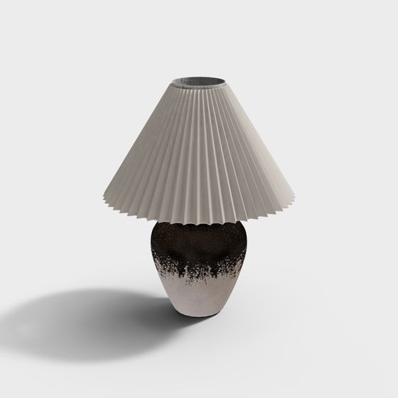 Elegant Low-Polygon Table Lamp 3D Model