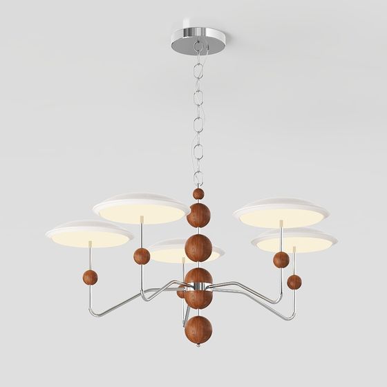 Elegant Modern Chandelier 3D model