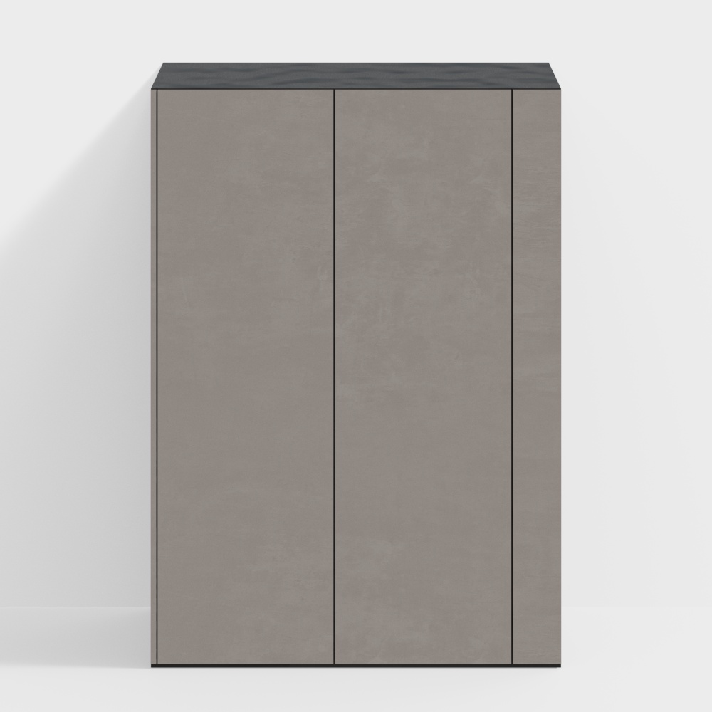 Minimalist Concrete Cabinet 3D model