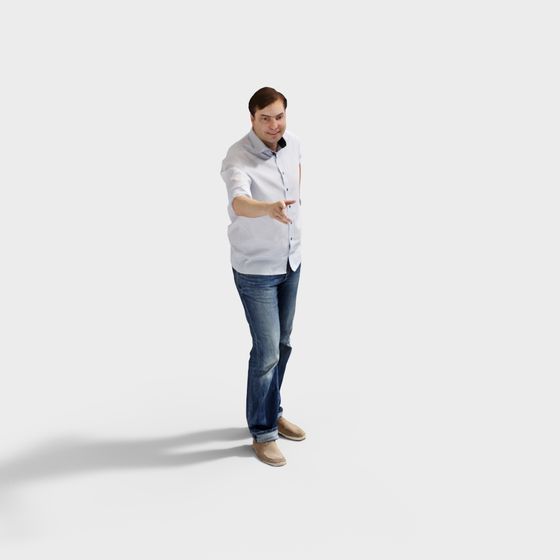 Friendly Handshake 3D Model: Bridging Reality and Virtual Worlds