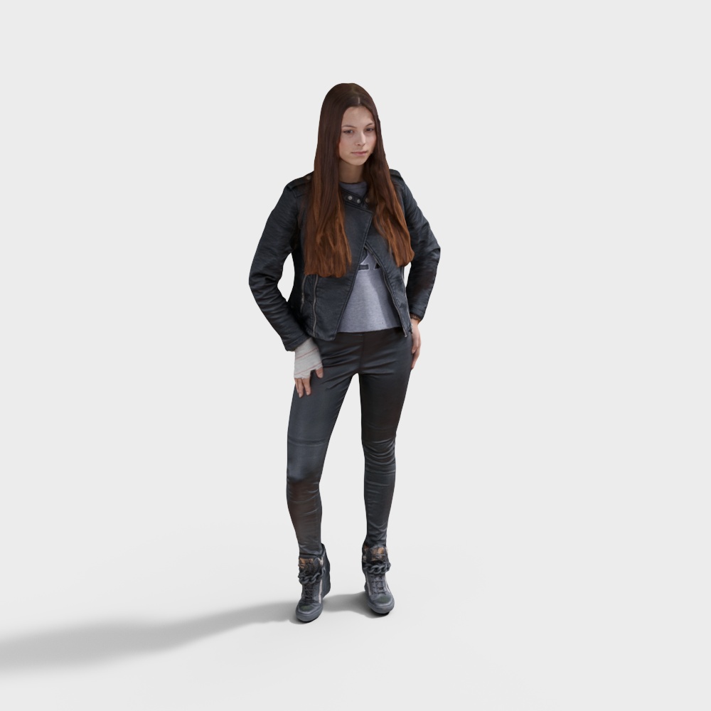 Urban Explorer 3D Model - Modern Low Polygon Style