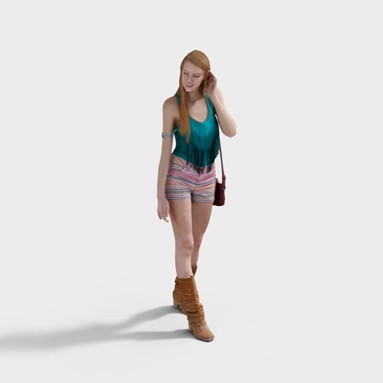 Charming Summer 3D Character Model