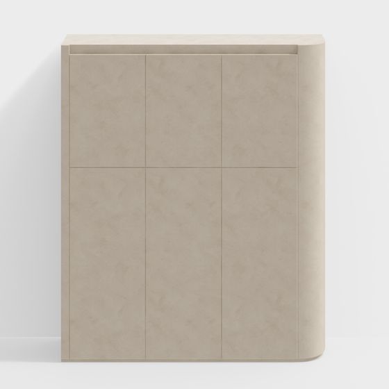 Modern Concrete Storage Cabinet 3D model for Creative Projects