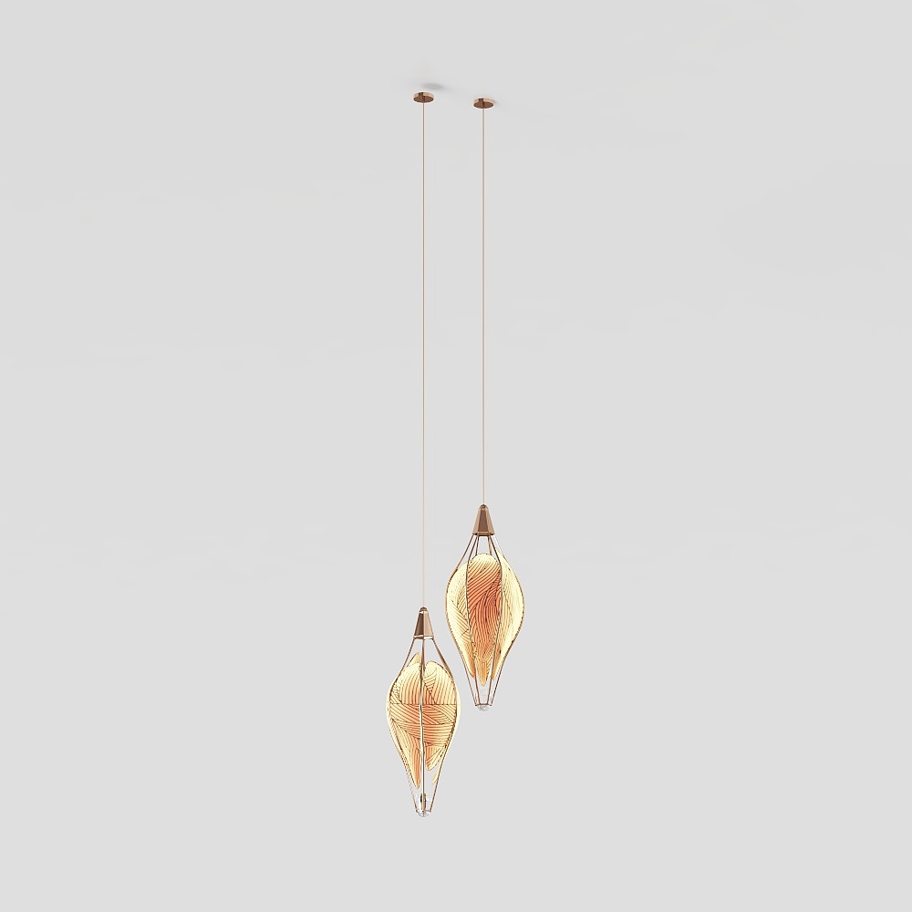 Stunning Low-Polygon Chandelier 3D model