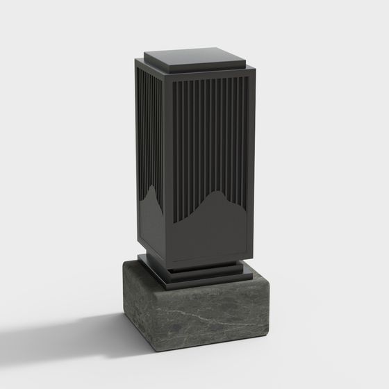 Urban Pillar 3D model for Modern Designs