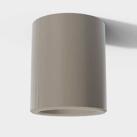 Elegant Cylinder Lampshade 3D model