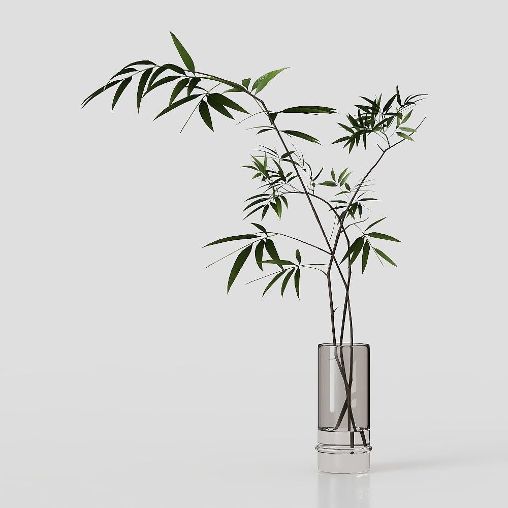 Realistic Bamboo 3D model for Natural Designs