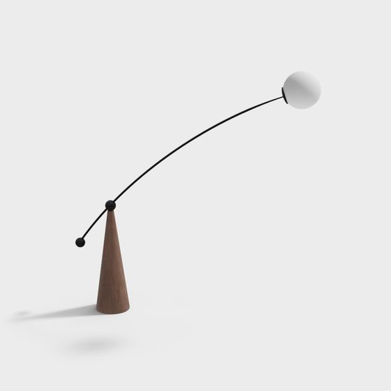 Elegant Balance Sculpture 3D model