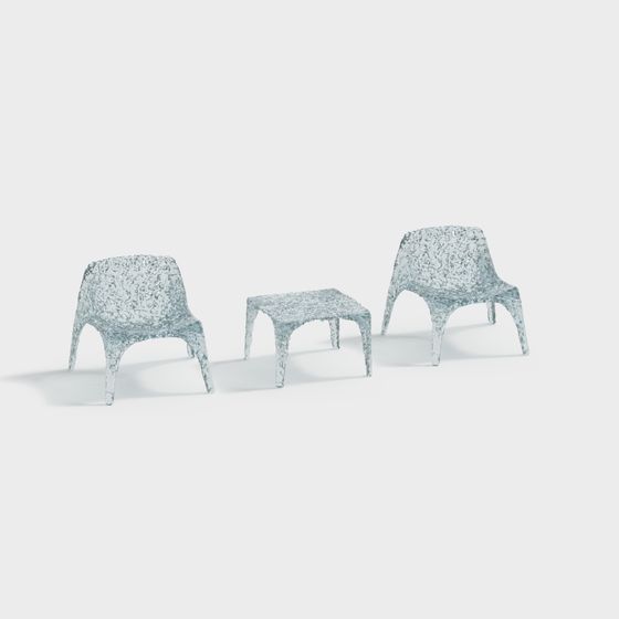 Ice Crystal Chair 3D model