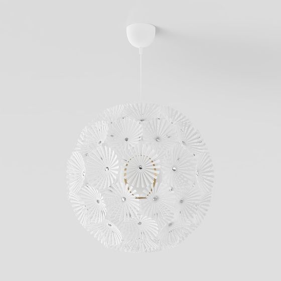 Stunning Low-Polygon Chandelier 3D model for Modern Spaces