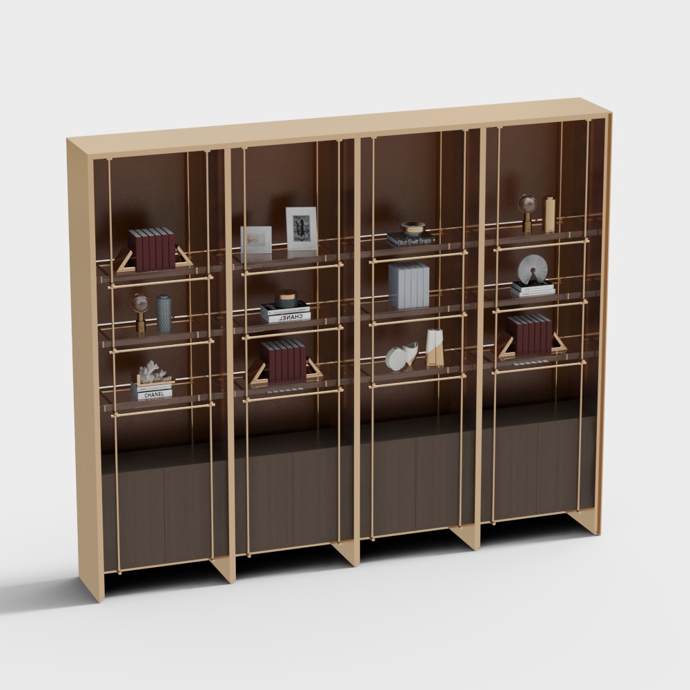 Modern Decorative Cabinet 3D Model ID_1124244213