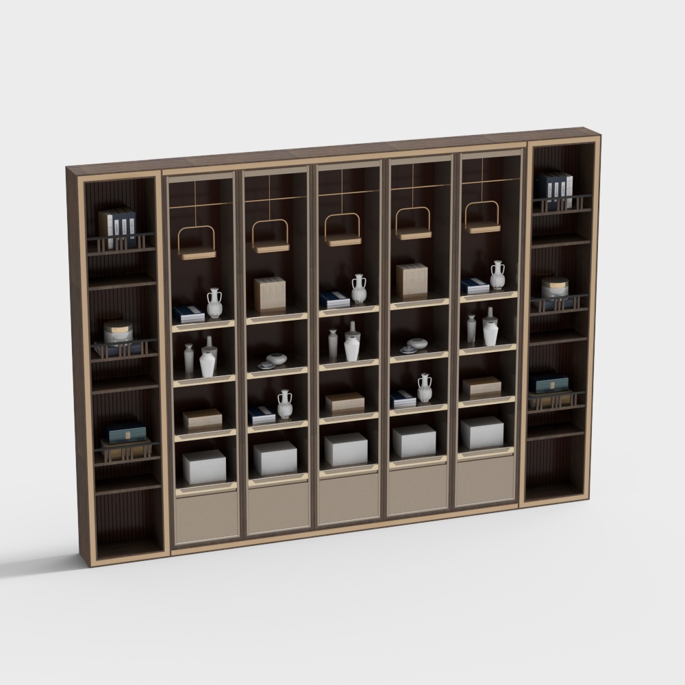 New Chinese-Style Decorative Cabinet 3D Model ID_1140721509