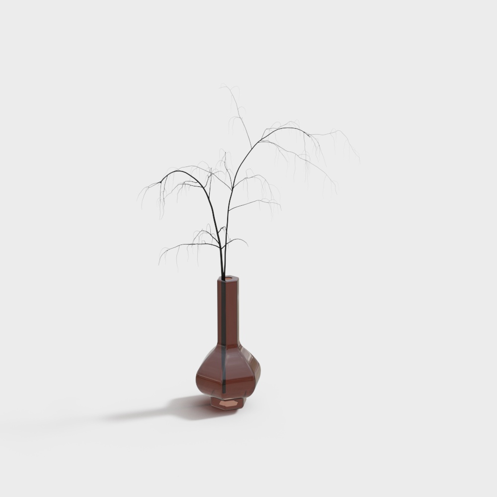 Vase with Dry Branches