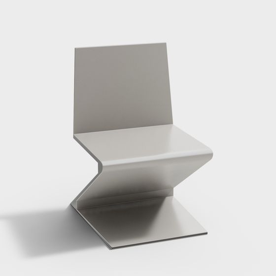 Geometric Low-Poly Chair 3D model