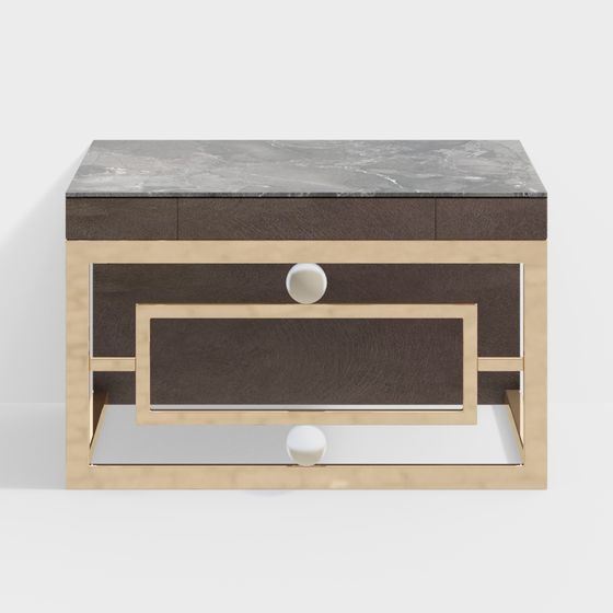 Urban Minimalist Nightstand 3D model