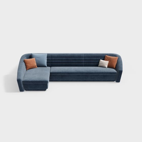 Modern Low-Poly Sofa 3D model