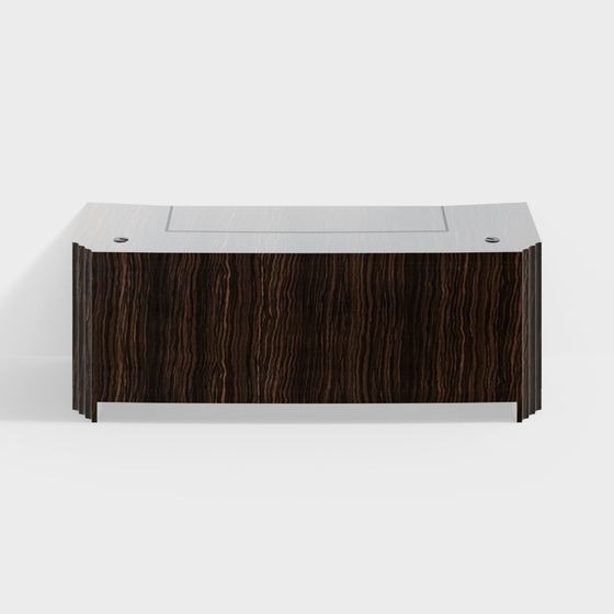 Urban Wooden Desk 3D Model for Design Projects