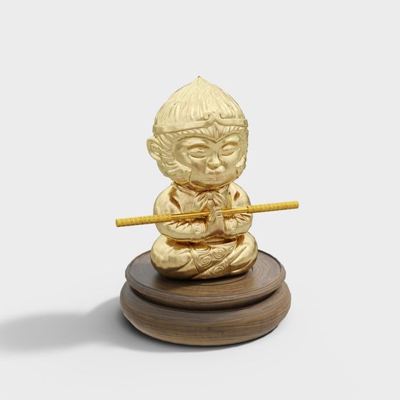 Golden Monkey Master 3D model