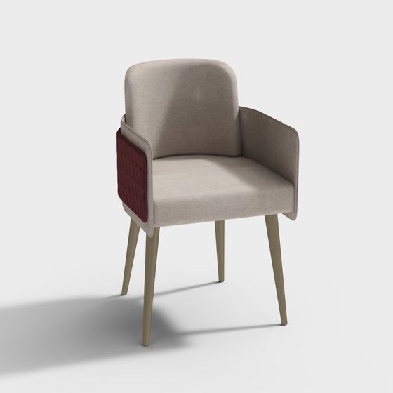 Stylish Minimalist Chair 3D model for Modern Interiors