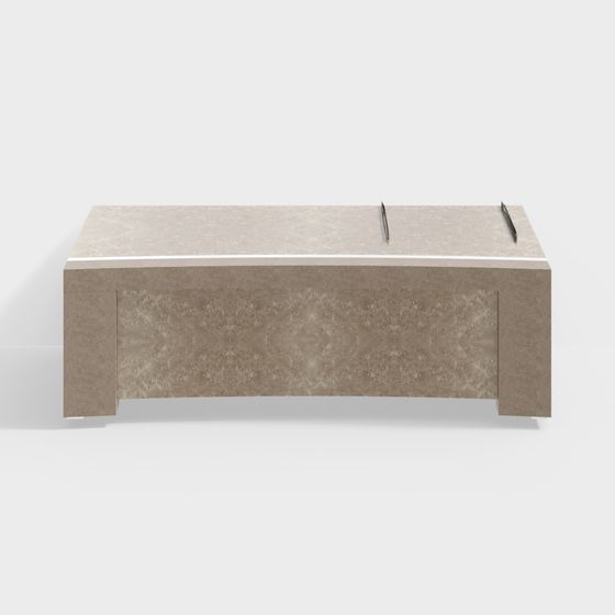 Elegant Concrete Coffee Table 3D model