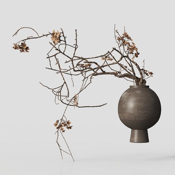 Winter Branches 3D model for Creative Projects