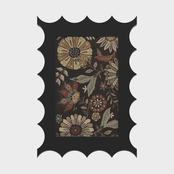 Floral Tapestry 3D Model