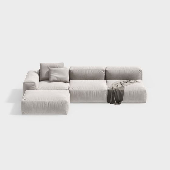 Urban Comfort Sofa 3D model