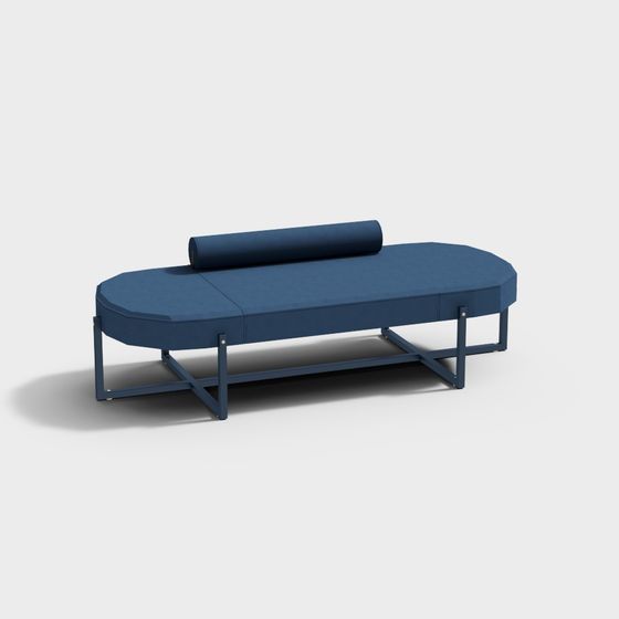 Stylish Streamlined Lounge Chair 3D model