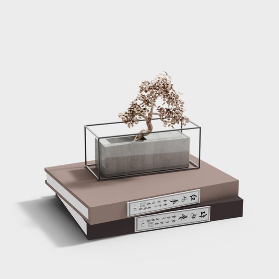 Miniature Bonsai 3D model for Creative Projects