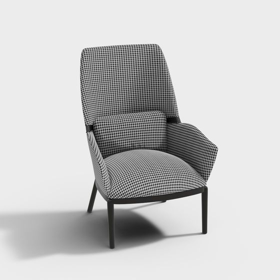 Houndstooth Lounge Chair 3D model
