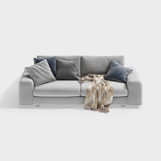 Cozy Corner Sofa 3D model for Modern Interiors