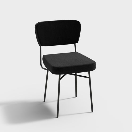 Urban Black Chair 3D model