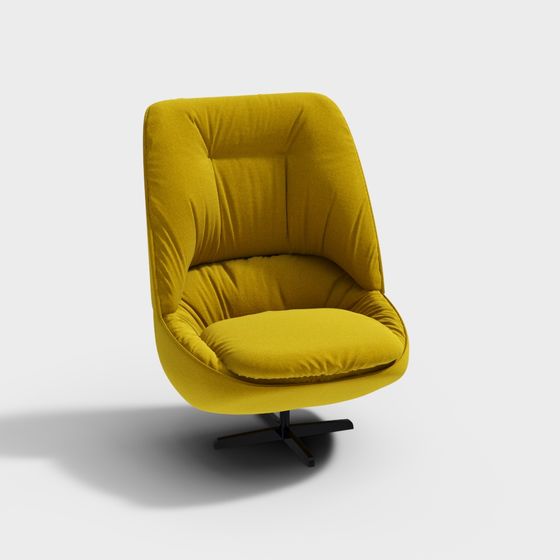 Stylish Low-Poly Armchair 3D Model