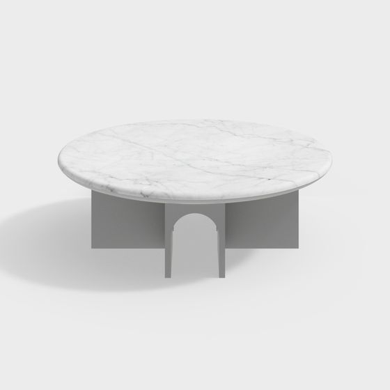 Elegant Round Table 3D model for Creative Spaces