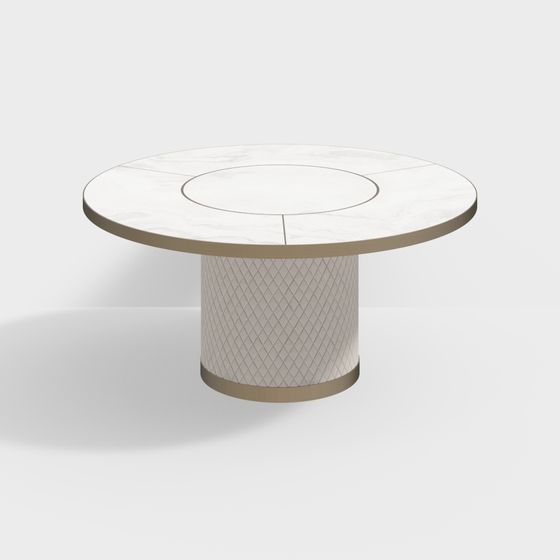 Elegant Round Table 3D model for Contemporary Spaces