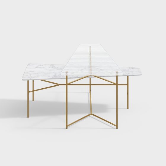 Elegant Modern 3D Dining Table Model