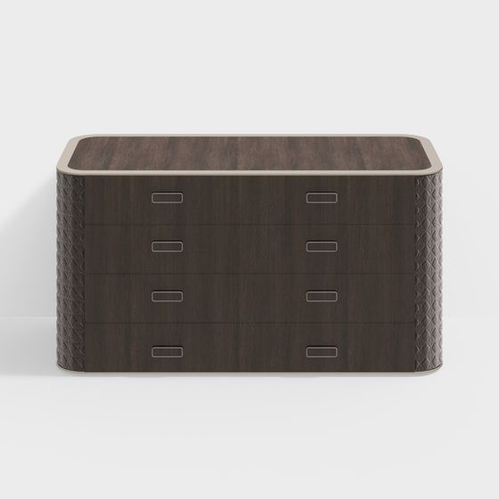 Stylish Drawer Cabinet 3D model for Modern Interiors