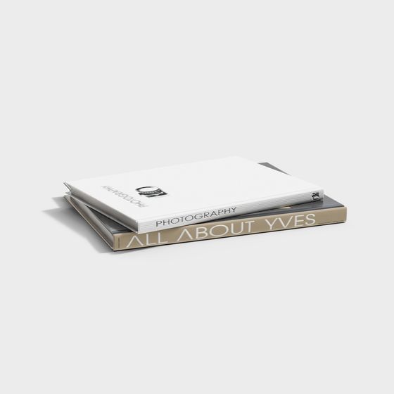 Limit Book Stack Elegant Book Stack 3D model for Creative Projects
