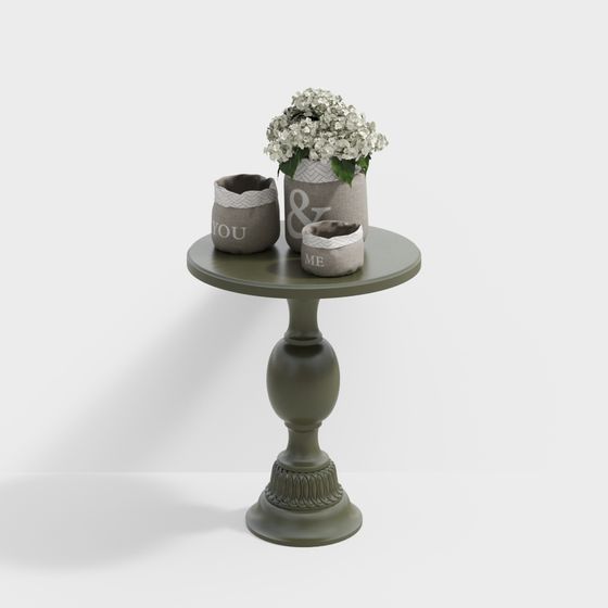 Elegant Round Table 3D model for Modern Interiors