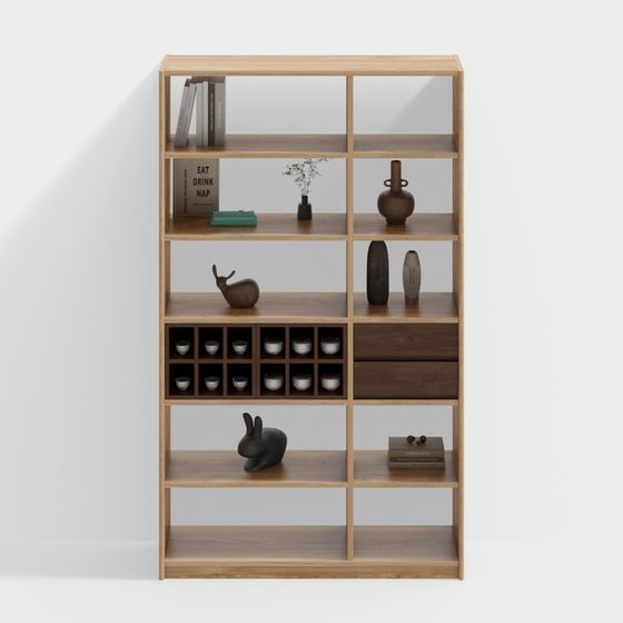 F6601 Shelf 3D Model in Modern Style