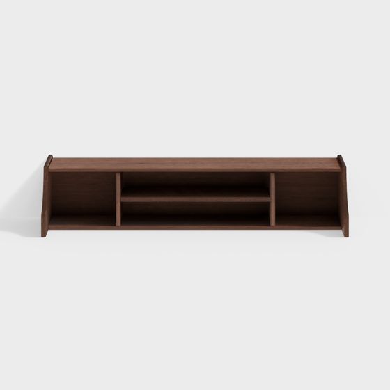 Low Poly Wall-Mounted Storage Shelf 3D model